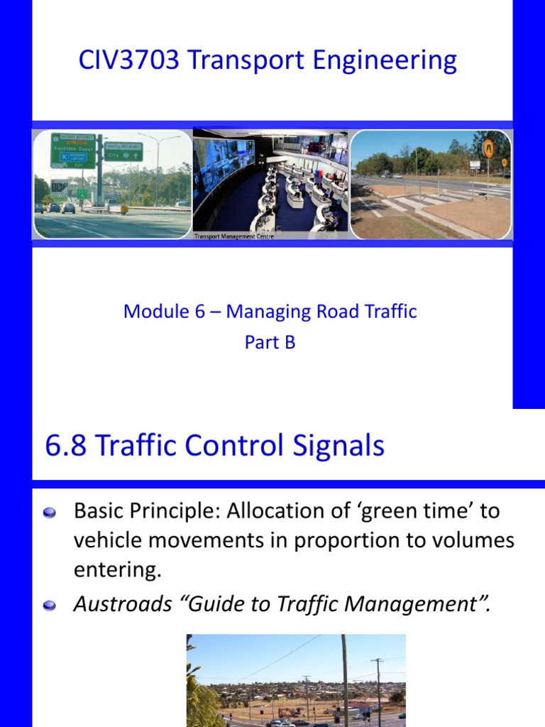 Traffic Signal Management Strategies | PDF | Traffic | Traffic Light