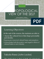 Anthropological View of The Self