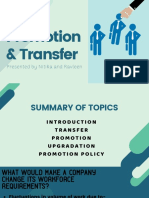Promotion & Transfer