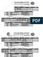 Horario Oficial I-2019 Ingenieria de Sistemas