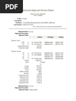 Horizontal Alignment Review Report