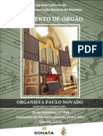 Cartaz Concerto de Órgão 