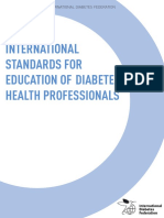 International Standards For Education of Diabetes Health Professionals