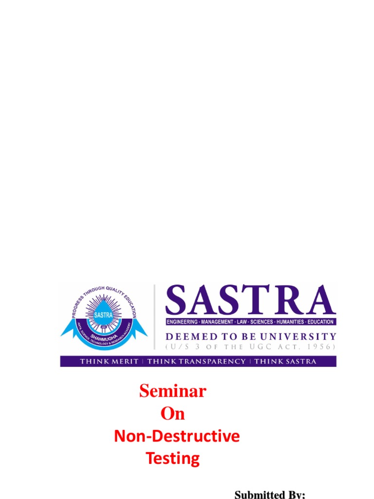 Mech Ndt Pdf Nondestructive Testing Mechanical Engineering