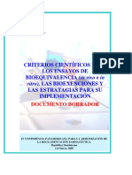 Bioequivalencia Biodisponibilidad PDF