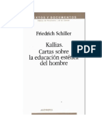 Friedrich Schiller - Sobre La Educación Estética Del Hombre