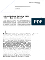 Universidade de Coimbra 1964-1985 - Que Mudanças