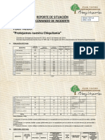 Reporte de Situación del Comando de Incidentes