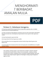 PMT4 Bab 31 Menghormati Tempat Beribadat, Amalan Mulia