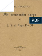 Mit Brennender Sorge - Sumo Pontífice Pío Xi