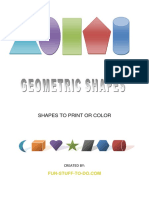 Other Fun Shapes To Print or Color PDF