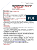 Instructions For Formatting The Proceedings Papers of The Xix Cobem
