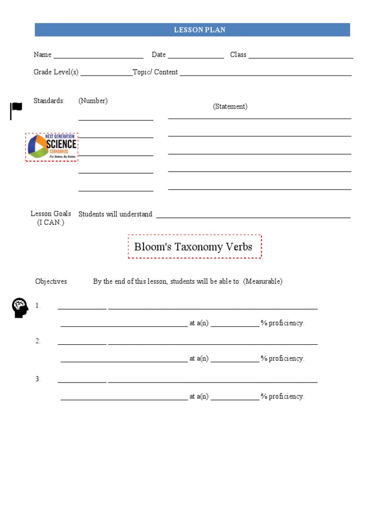 Lesson Plan Template Fillable Form 2019 | PDF | Lesson Plan | Applied ...
