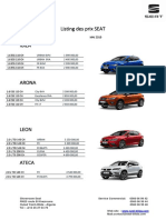 Seat Listing Prix