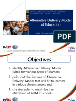 Alternative Delivery Modes of Education: School Heads' Development Program - Foundational Course - Module 1