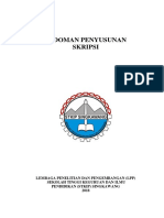 Pedoman Penyusunan Skripsi STKIP Singkawang 2018