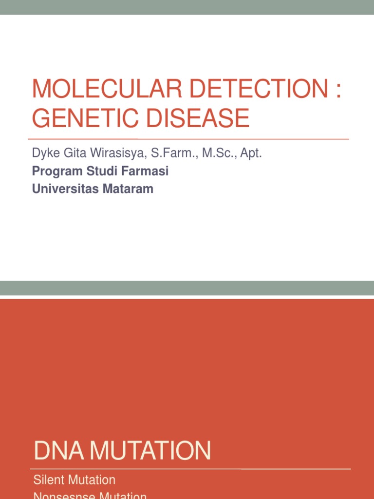 Genetic Disease Detection Methods | PDF | Science & Mathematics