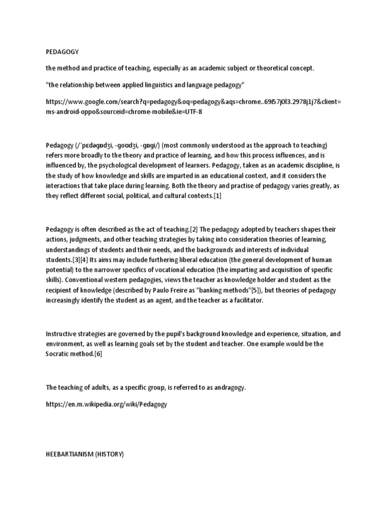 Understanding Pedagogy and Learning Theories | PDF | Pedagogy | Behaviorism