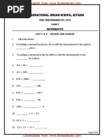 5th Grade STAAR Math Practice Test | PDF | Mathematics