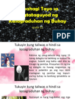 Kabahagi Tayo Sa Pagtataguyod Ng Kasagraduhan Ng Buhay