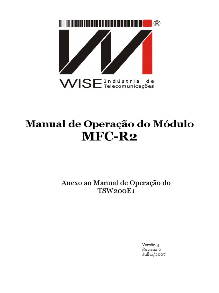 Manual de Operação do Módulo MFC-R2: Configuração e Realização de ...