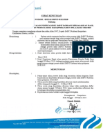 Surat Keputusan PPDB SMPIT Robbani 2018-2019
