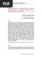 ARTIGO - Meio Ambiente e Planejamento - A Relação Cidade-natureza Nos Planos Urbanísticos Da Cidade de Natal No Século XX