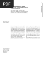 ARTIGO - Pouca Saúde, Muita Saúva, Os Males Do Brasil São - Discurso Médico-sanitário e Interpretação Do País.