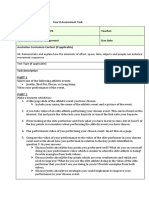 Year 8 Assessment Task