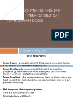 EFEK TERAPEUTIS, PLASEBO, PERMASALAHAN OBAT, INTERAKSI OBAT DAN MAKANAN