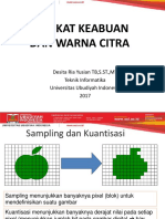 Pertemuan Ke 4 Tingkat Keabuan Dan Warna Citra