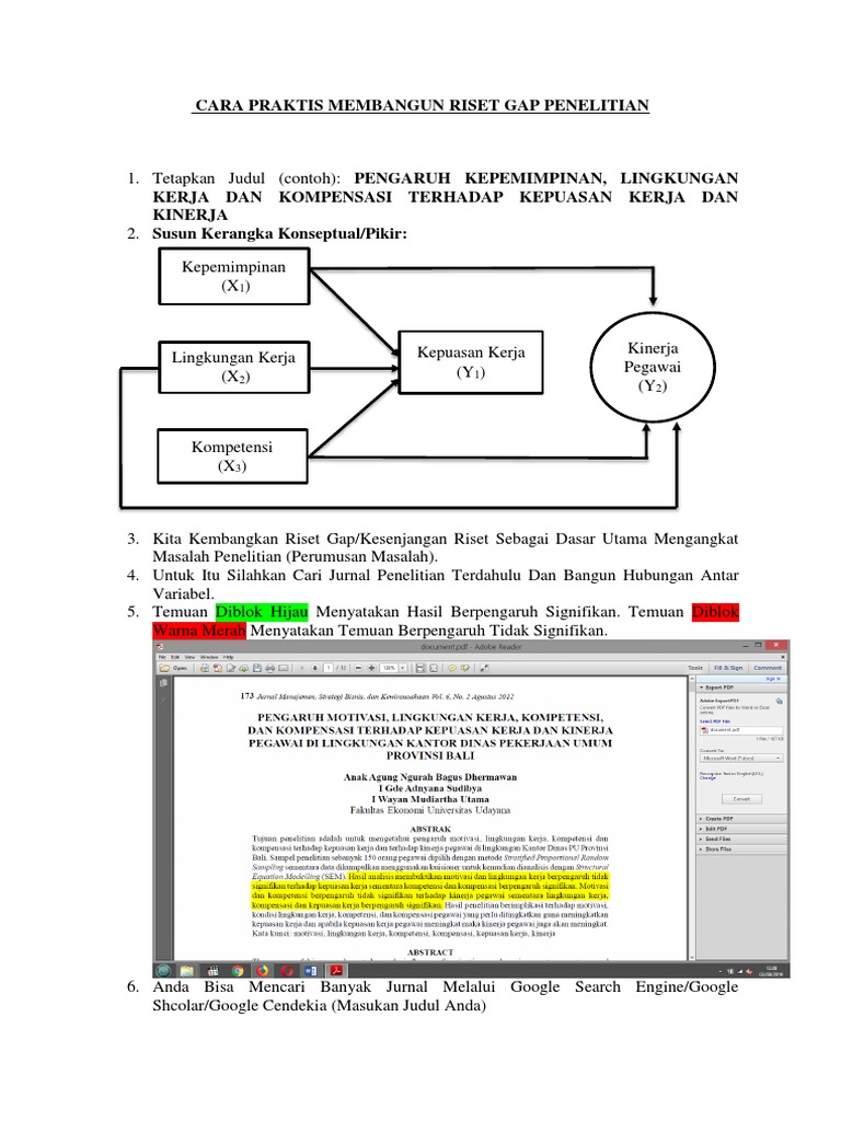 Membangun Riset Gap Penelitian Efektif | PDF
