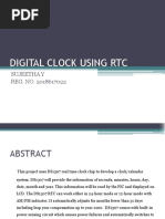 Digital Clock Using RTC: Sujeetha Y REG. NO. 2018617022