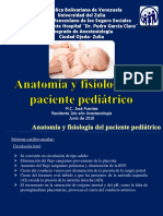 Anatomia y Fisiologia Del Paciente Pediatrico