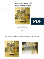 Datex-Ohmeda Avance S5: Controls and Operation: DR David Ure Department of Anaesthesia Royal Alexandra Hospital Paisley