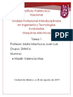 IPN UPIITA Maquinas eléctricas Tarea 1