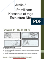 Aralin 5 Ang Pamilihan Konsepto at Mga Estruktura Nito