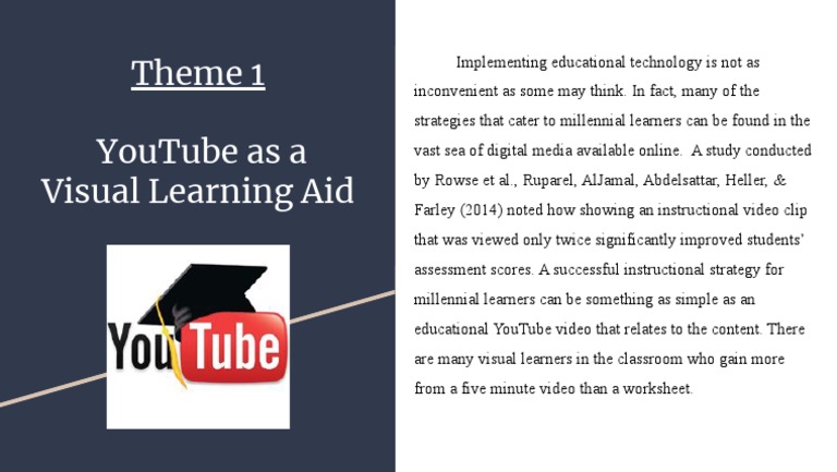 YouTube as a Learning Tool for Students | PDF | Social Science