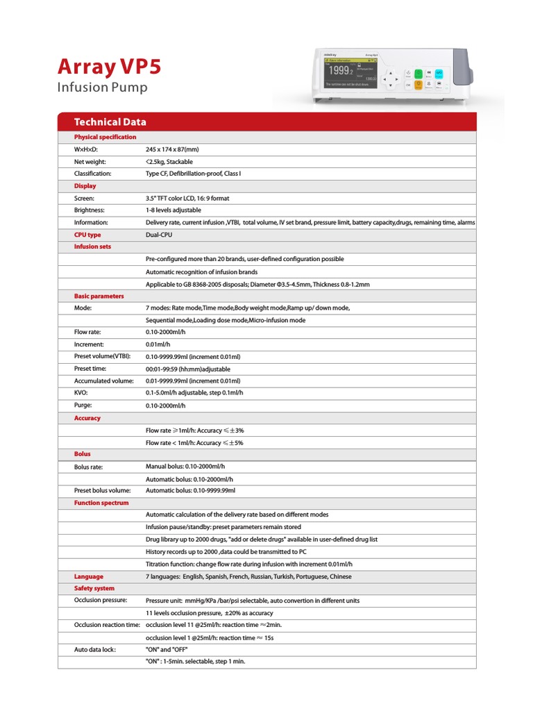 Array VP5 Datasheet | PDF | Power Supply | Electrical Engineering