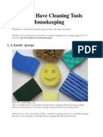 10 Must Have Cleaning Tools List in Housekeeping: 1. A Handy Sponge