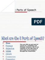 2nd - The Eight Parts of Speech