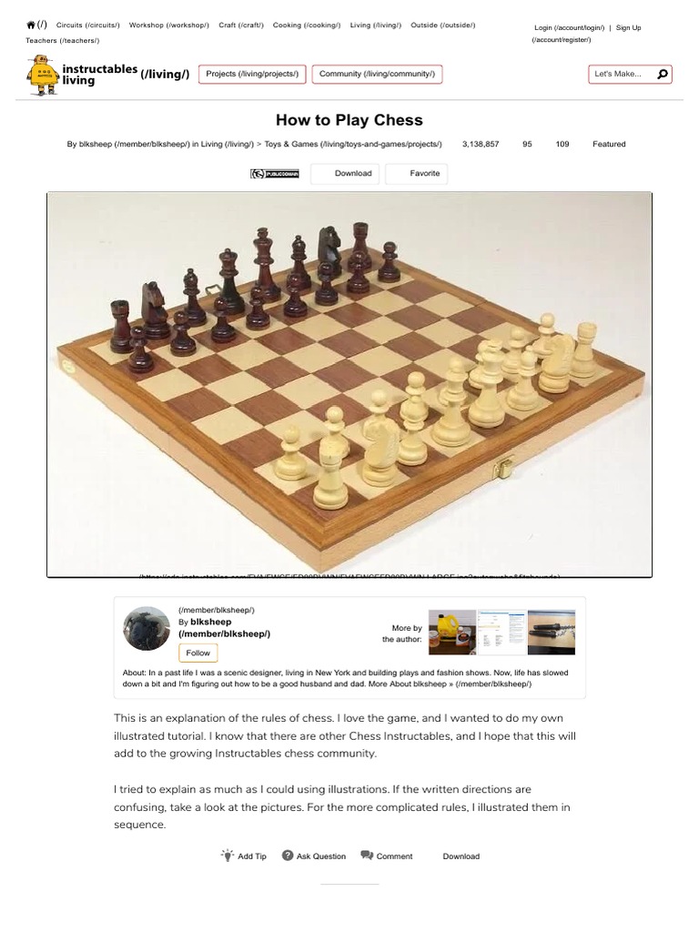 Play Chess! Basic Chess Rules, Strategies, and Tactics for Beginners! : 8  Steps - Instructables