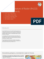 Presignal Signature of Radon (Rn222)