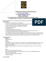 Wind Ensemble Disclosure 2019-20