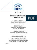 Modul - 2 Konsep Dan Ukuran Fertilitas PDF