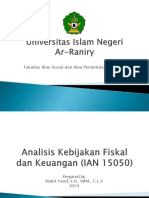 Analisis Kebijakan Fiskal Dan Keuangan (IAN 15050)