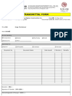 Transmittal Form: China Nantong Wujian Construction Gro Mr. Cao Hong Hui