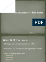 Anthropometry The Basics