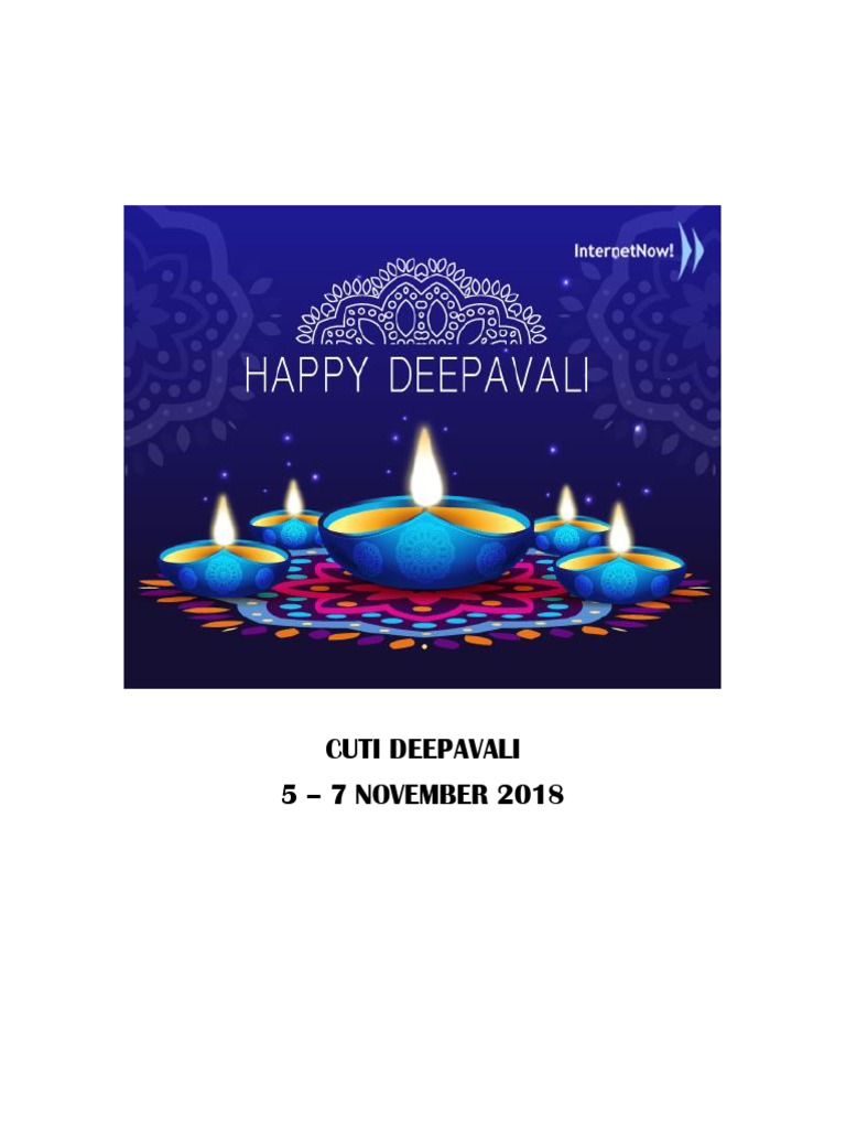 Deepavali Leave Schedule 2018 | PDF