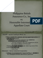 Philippine British Assurance Co., Inc Honorable Intermediate Appellate Court